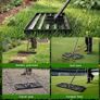 Lawn Leveling Rake Level Your Lawn 3X Faster, Perfect Weight Balance, Heavy Duty Gardening Tools with Adjustable Handle, Not Too Heavy, Not Too Small,Easy Soil & Sand Spreading for Garden Yard Golf Image 4