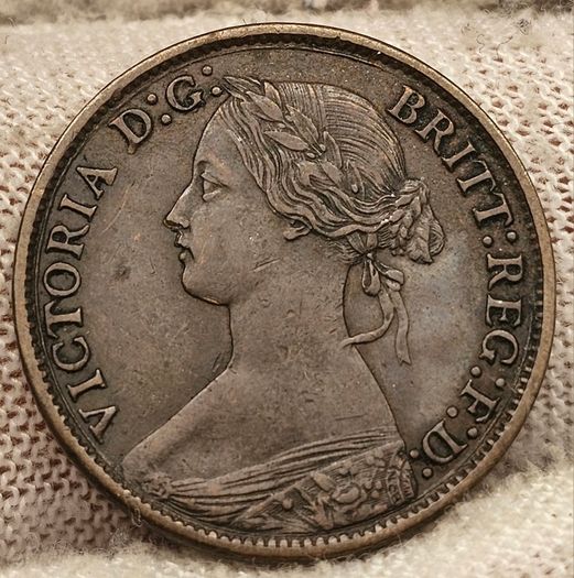 Great Britain 1866 1/4d Farthing Coin
