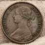Great Britain 1866 1/4d Farthing Coin Image 3