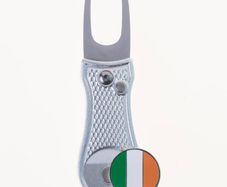 Irish Flag Divot Repair Tool + Ball Marker
