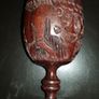 Beautiful Hand Carved Wooden Wine Goblets Zimbabwe Rosewood Animals Rhino Image 2