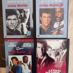 Lethal Weapon 1-4 Collection Dvd Mel Gibson Danny Glover Cop Movies