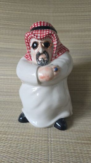 Ceramic Arab sheikh money box