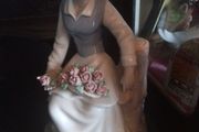 Tengra Lady on a Tree Stump Figurine