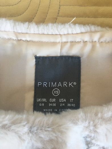 Stunning Penney's Cream Faux Fur Jacket - Size 6/8 UK
