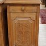 Pair of Quality Carved Ash Bedside Cabinets Image 2