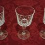 3 Piece Stemmed Crystal Goblets / Wine Glasses Image 5