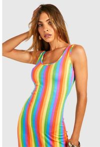 Brand New Boohoo Stripe Maxi Dress - Size - U.K.16 - Smaller Fit More A Size - U.K.12 - U.K.14 - RRP - 36.00