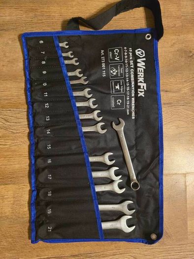Combination Spanner Set 15-Piece 6-21 mm
