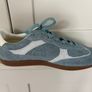 American designer Sam Edelman sneaker/runner shoes in a soft mid blue suede BRAND NEW Image 5