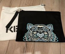 KENZO Canvas Kampus Tiger  Pouch