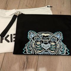 KENZO Canvas Kampus Tiger  Pouch
