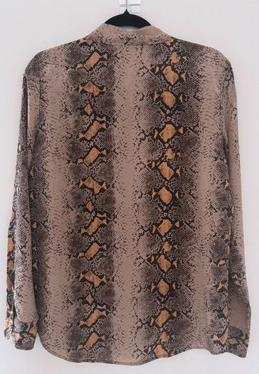 Equipment Femme Snakeskin-print silk blouse