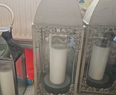 4 lanterns 2 x large 2 x medium