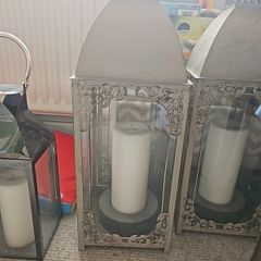 4 lanterns 2 x large 2 x medium