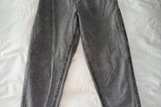 Japanese Stretch Tapered Trousers in Grey - women's size medium