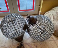 Chandeliers (2) large pieces  3 light -heavy