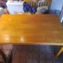 table used not too bad if you like it could be sanded to freshen it up or put a cover over it but solid plenty of life left in it just the table Image 2