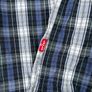 Vintage Levis Blue Check Shirt Size M Mens - Black Pearl Snap Image 9