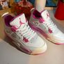 Women Jordan Trainers Size EU 38 White Pink Image 6