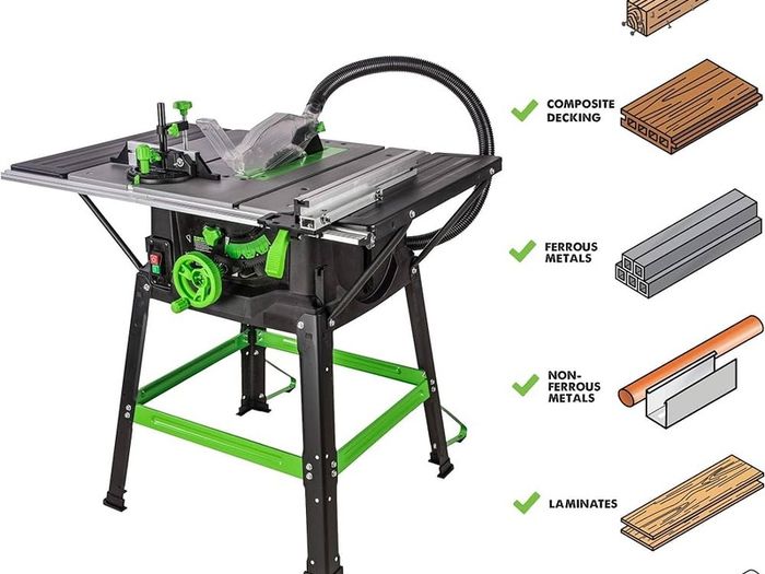 NEW SALE | Fury 5-S Table Saw, Multi-Material Multi-Purpose & Portable, Cuts Wood, Metal, Plastic & More