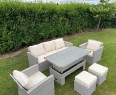 New Luxury Garden Rattan Furniture Set / Rising Table / Sofa / Chairs / Delivery
