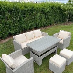New Luxury Garden Rattan Furniture Set / Rising Table / Sofa / Chairs / Delivery