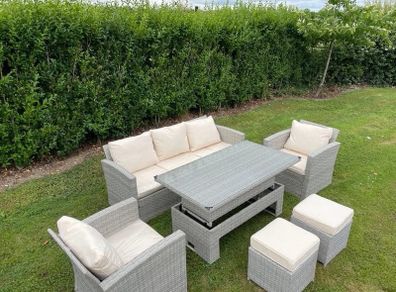 New Luxury Garden Rattan Furniture Set / Rising Table / Sofa / Chairs / Delivery