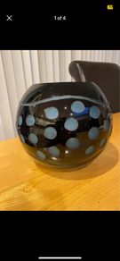 A Beautiful heavy glass Vase/ Bowl