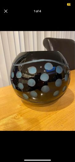 A Beautiful heavy glass Vase/ Bowl