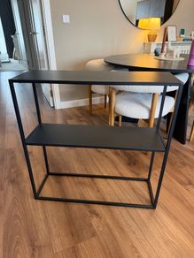 Black console table