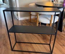 Black console table