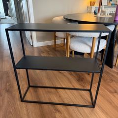 Black console table