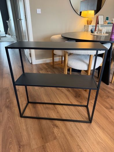 Black console table