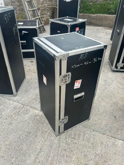 Large flight cases with wheels and handles