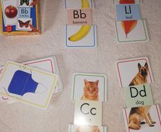 Alphabet slide & learn flash cards