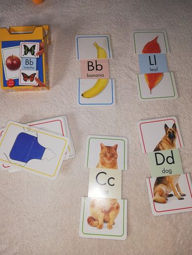 Alphabet slide & learn flash cards