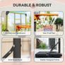 Height Adjustable Basketball Hoop and Stand with Firm Backboard and Weighted Base, Portable Wheels Image 6