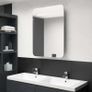 LED Bathroom Mirror Cabinet Concrete Grey 60x11x80 cm Image 5