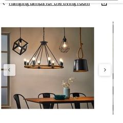 Rope chandelier light