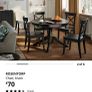 3 black chairs Ikea with cushions Image 6