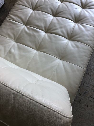 IKEA Landskrona Chaise longue, add-on unit, beige leather