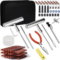 Tyre Repair Kit,70pcs Tyre Plug Kit,Heavy Duty Tyre Puncture Repair Kit,Universal Car Tyre Patch Kit with 30 Tyre Repair Rubber Strip for Tires on Cars,Trucks,Motorcycles,ATV,Tractor,Van