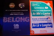 GAA various Laois club and intercounty hurling and football programmes.