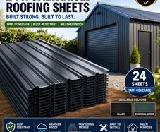 24 x Metal Roofing Sheets for Shed 7m2 Corrugated Roof Panels