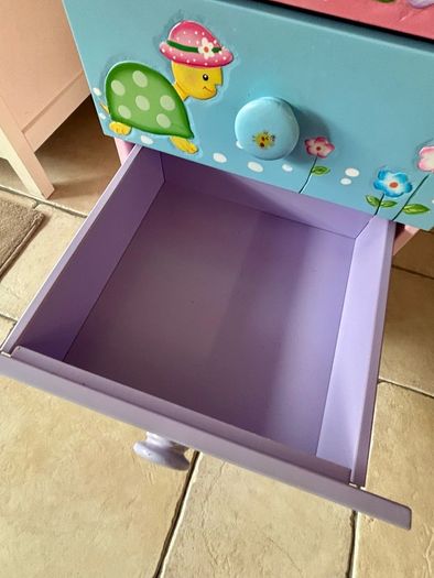 Teamson Kids hand painted set of childrens 4 drawers