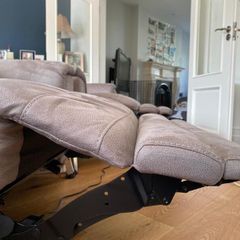 3 seater electric reclining couch & footstool