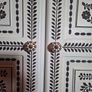 Bone Inlay Stenciled Cabinet Image 3