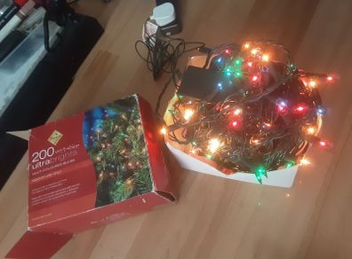 Christmas Lights .. 200 Multicolor Ultra Bright .. Indoor Use Only .. Heavily Reduced.. No Lower Offers .. Now at Half of Half Price