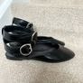 New Zara Black Buckle Shoes UK6 Image 8